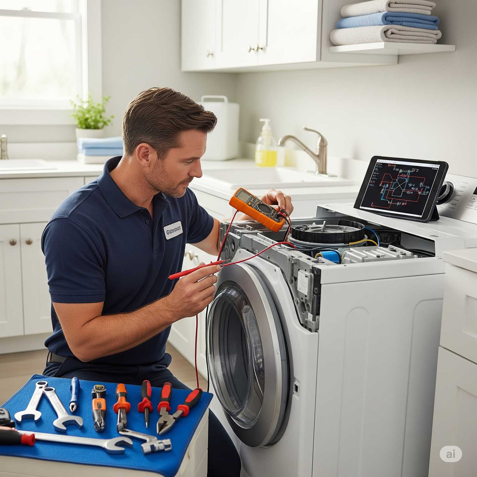 Electroménager en réparation